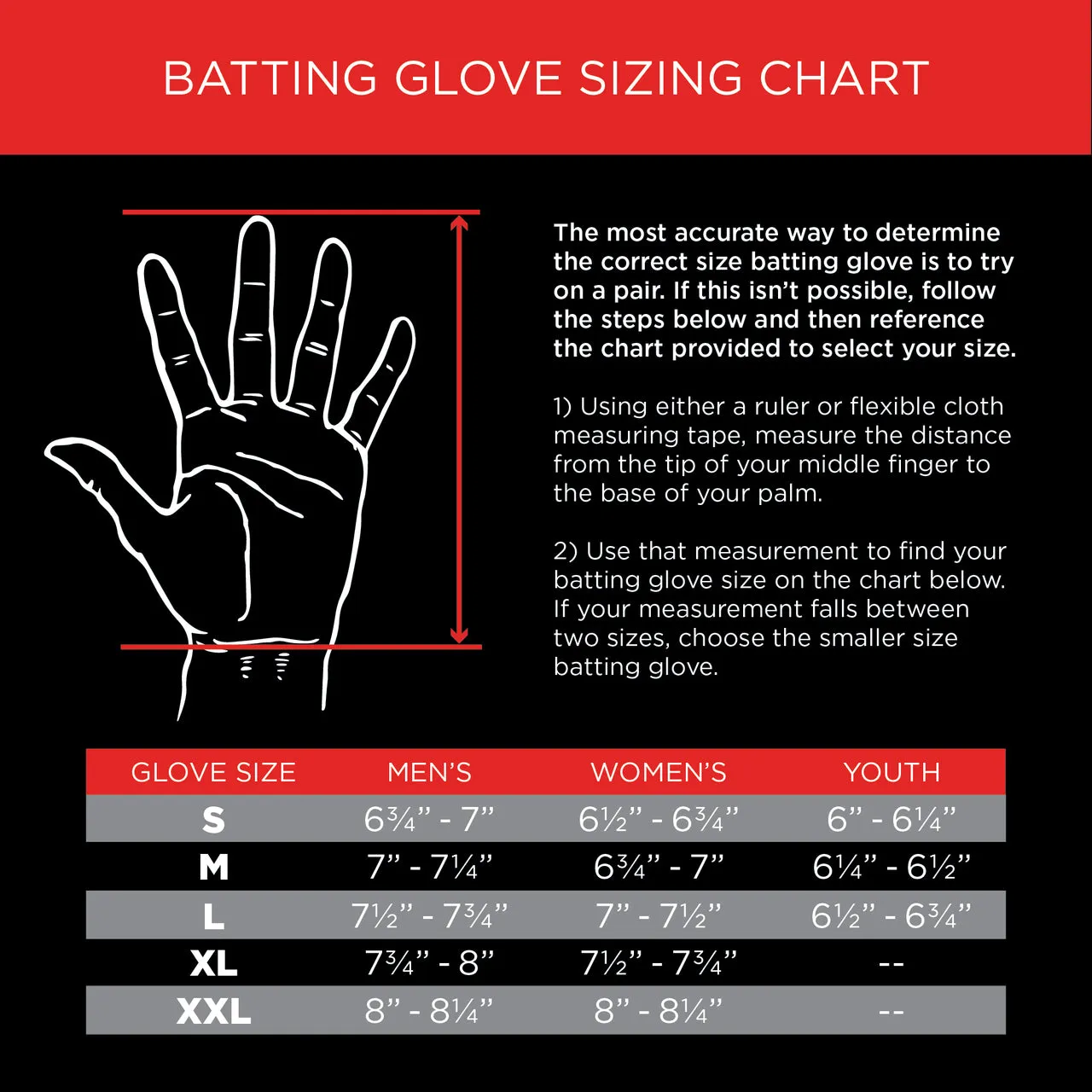 Marucci Blacksmith Adult Batting Gloves: MBGBKSMFW