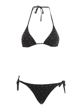 Max Mara Allover Logo Printed Bikini Set