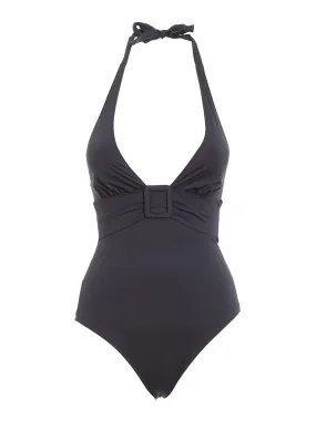 Max Mara Buckle Detailed One Piece Swimsuit