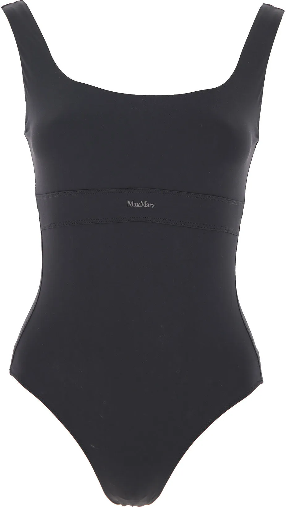 Max Mara Logo Printed Sleeveless Swimsuit