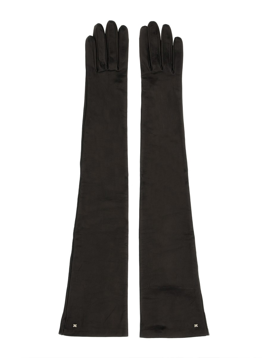 MAX MARA    LONG LEATHER GLOVES