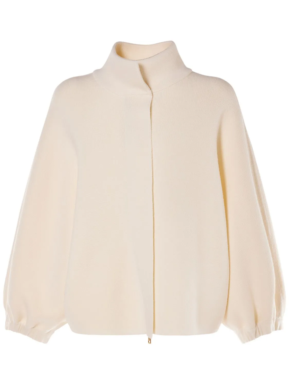 MaxMara  |Wool Long Sleeves Plain Cardigans