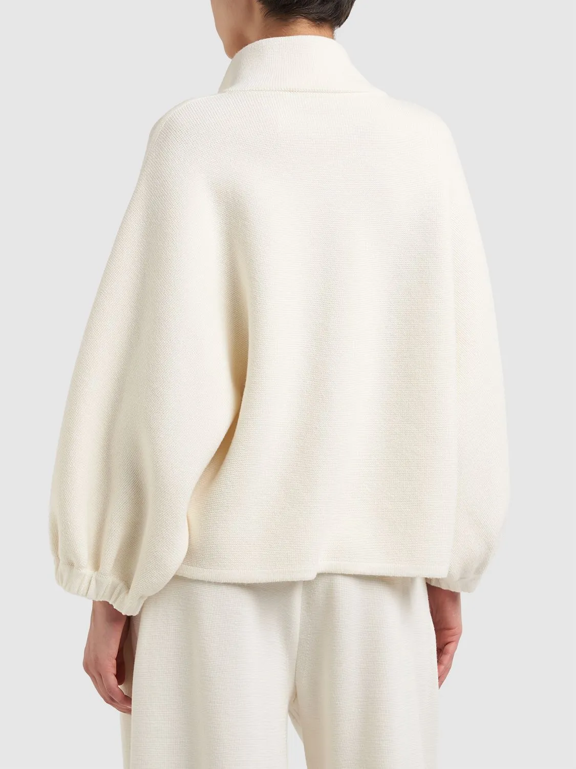 MaxMara  |Wool Long Sleeves Plain Cardigans