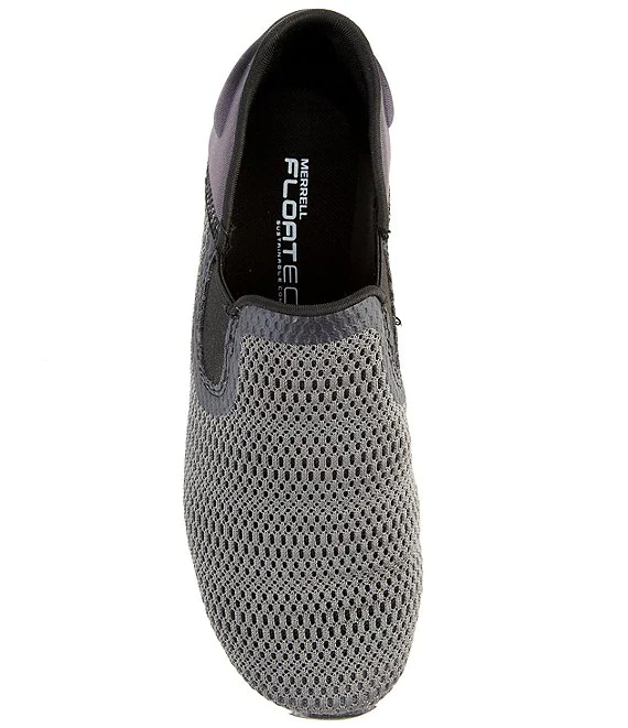 Merrell Womens Cloud Moc Vent Slip On Sneaker- Black Mesh