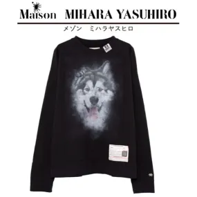 MIHARAYASUHIRO  |Crew Neck Pullovers Unisex Street Style Long Sleeves