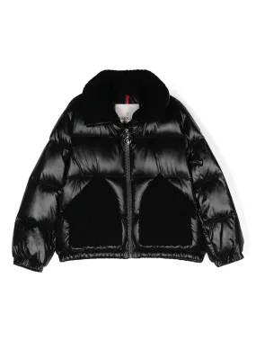 MONCLER ENFANT Black Aigues Down Jacket