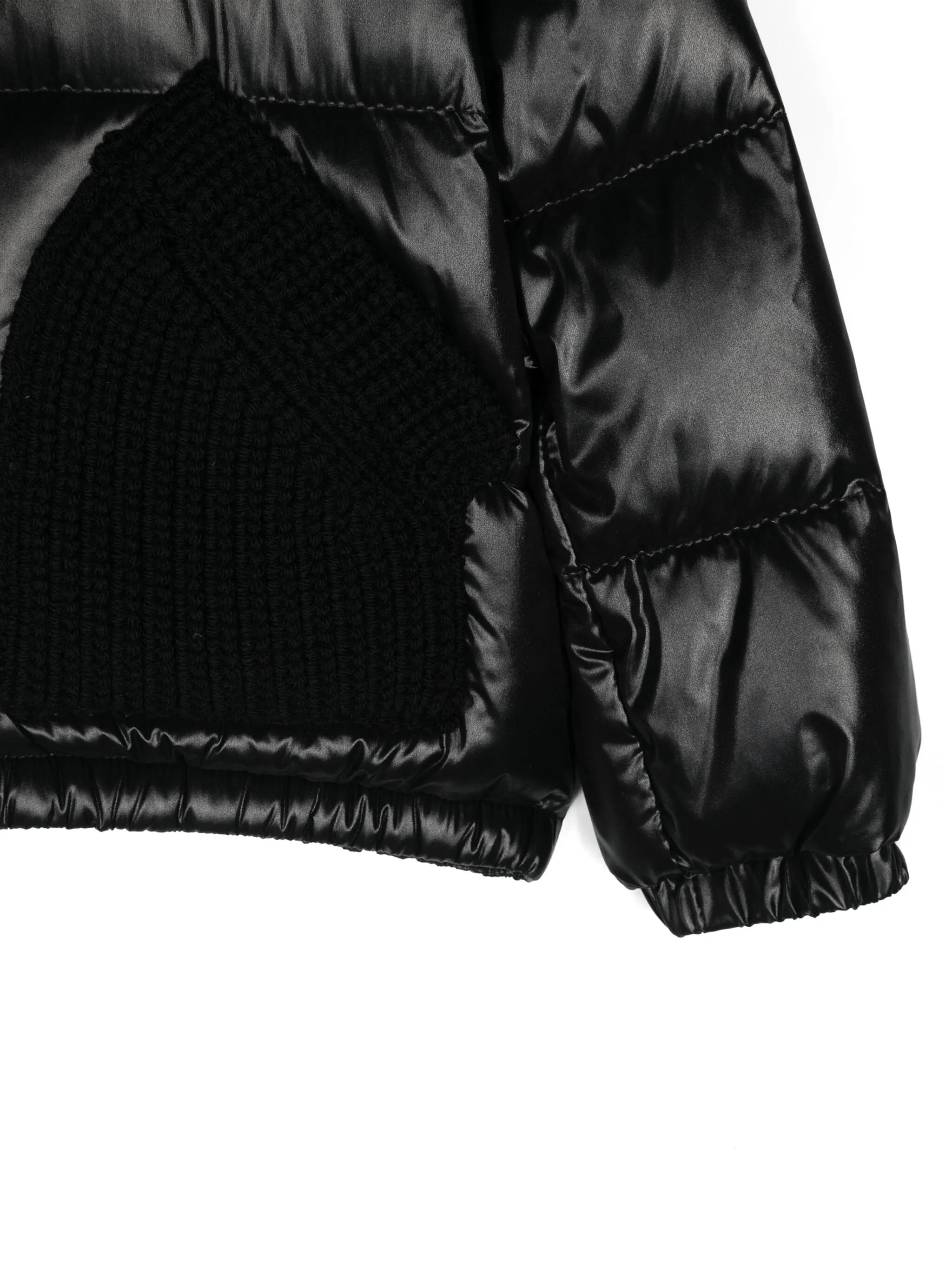 MONCLER ENFANT Black Aigues Down Jacket