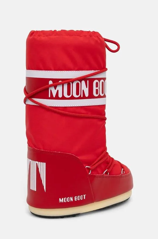 Moon Boot snow boots MB ICON NYLON red color 80D1400440 D001