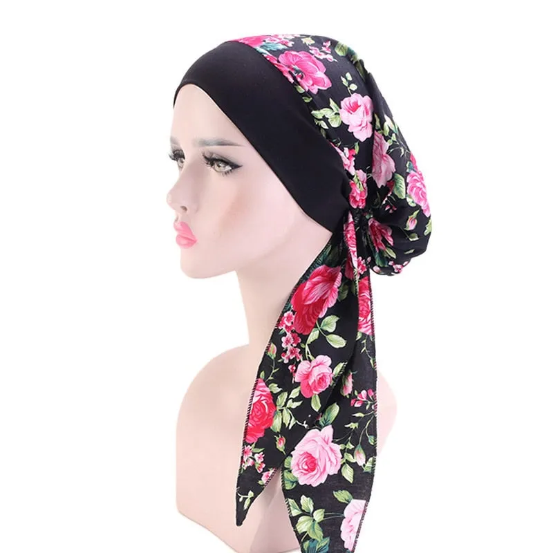 Muslim head scarf turban bonnet ready to wear