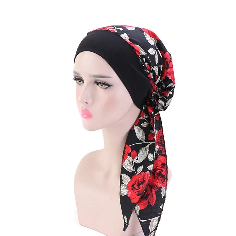 Muslim head scarf turban bonnet ready to wear