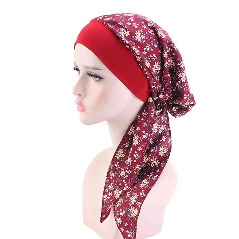 Muslim head scarf turban bonnet ready to wear