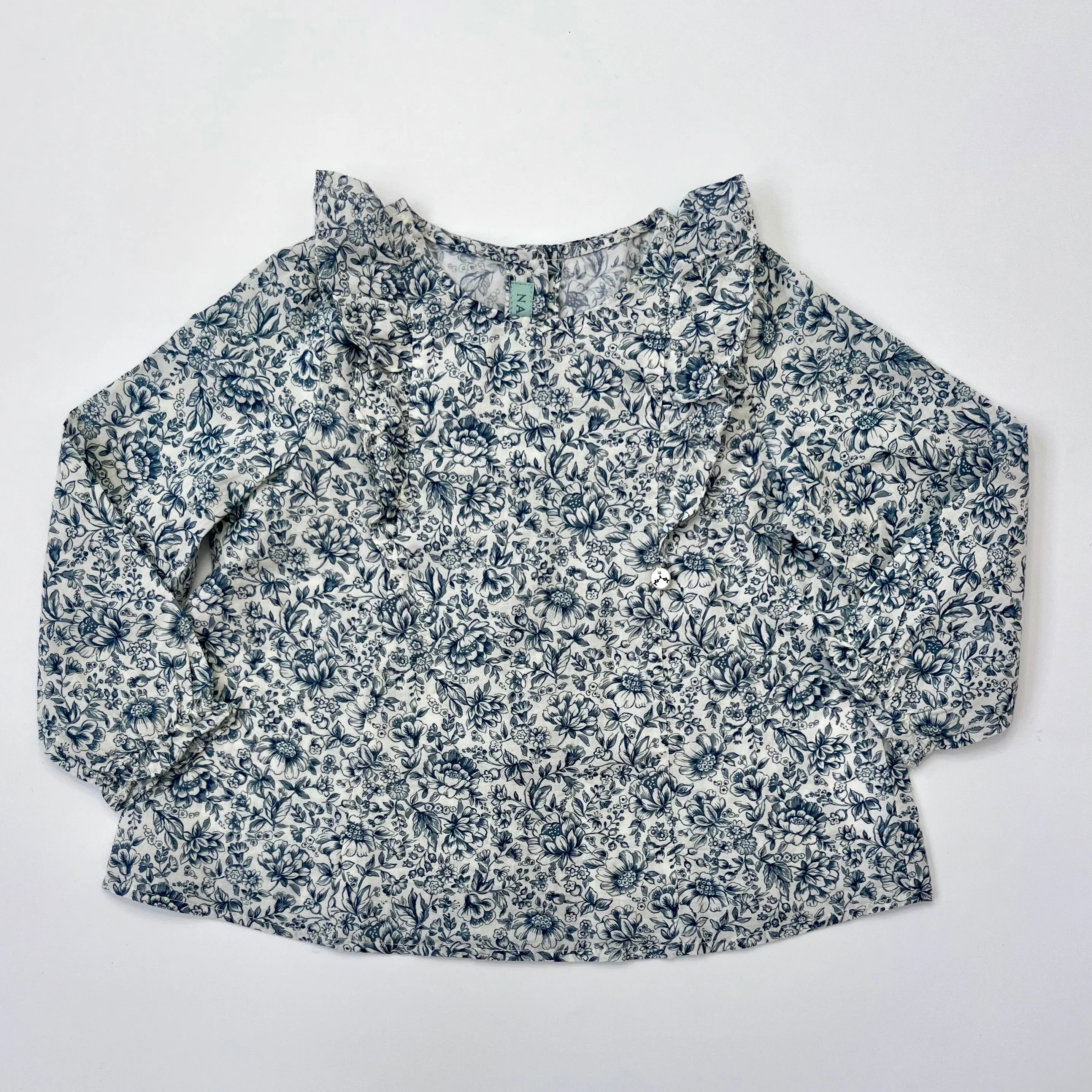 Nanos Floral Print Blouse: 18 Months