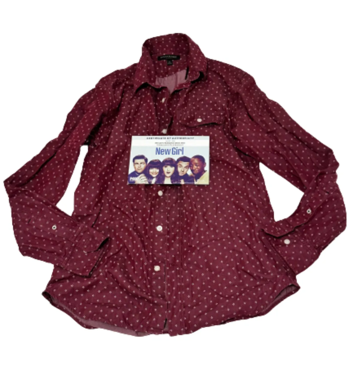 NEW GIRL: Winston’s Red Banana Republic Button Down Shirt