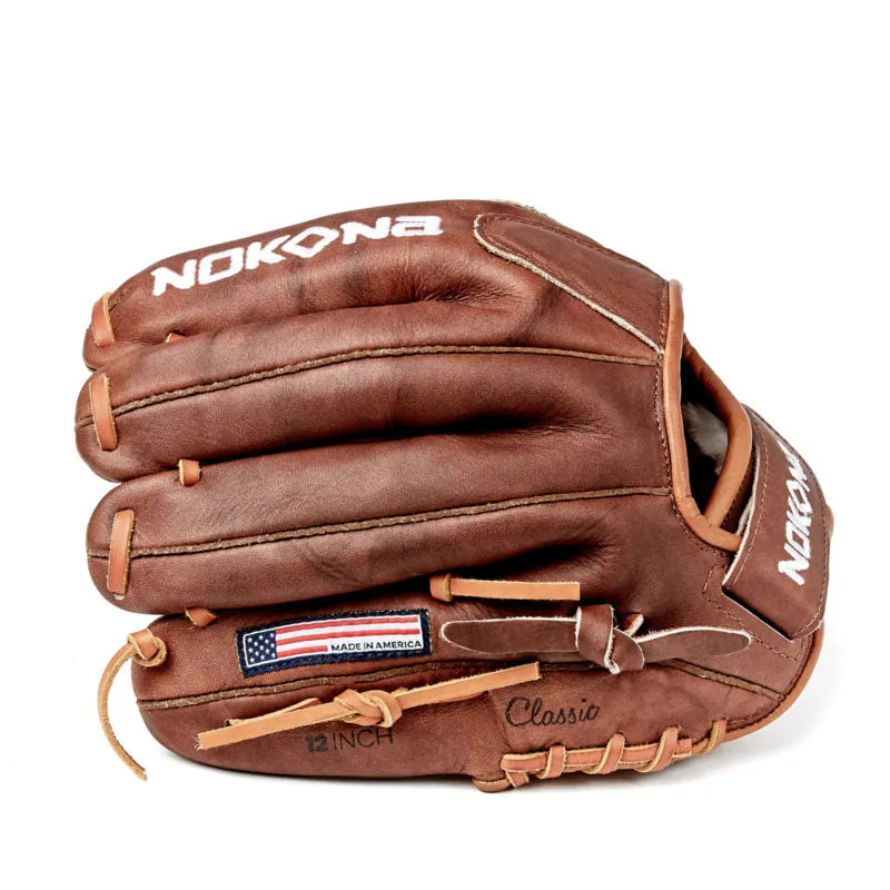 Nokona Walnut 12 Fastpitch Glove: W-V1200