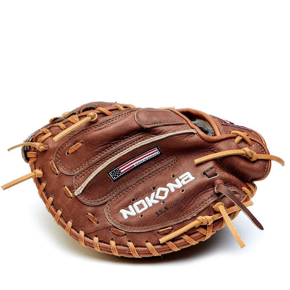 Nokona Walnut 33.5 Baseball Catcher's Mitt: W-3350C