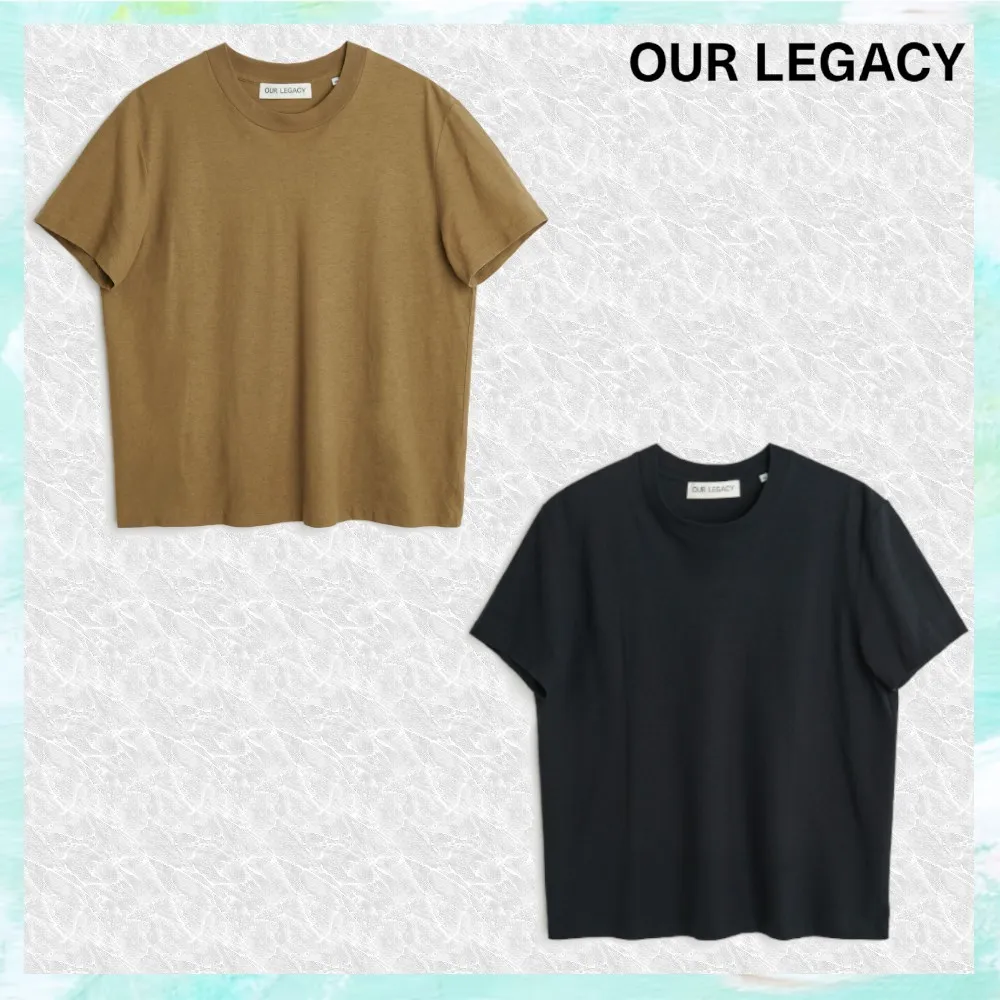 OUR LEGACY  |Crew Neck Pullovers Unisex Street Style Plain Cotton