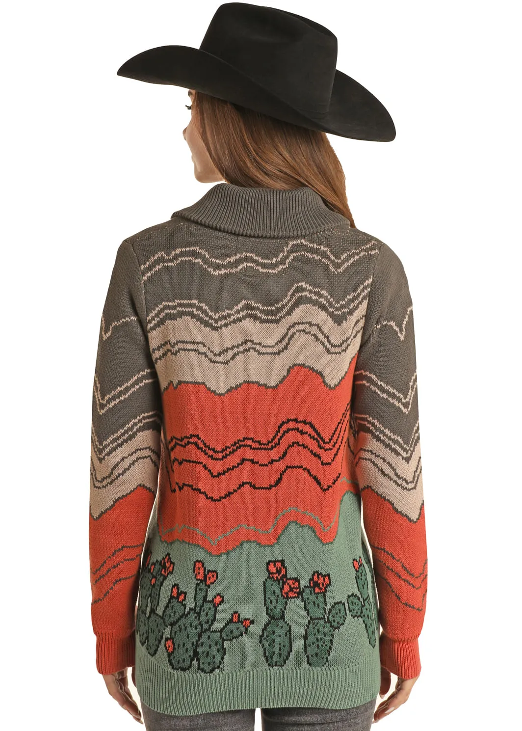 Panhandle Slim Womens Cactus Cardigan