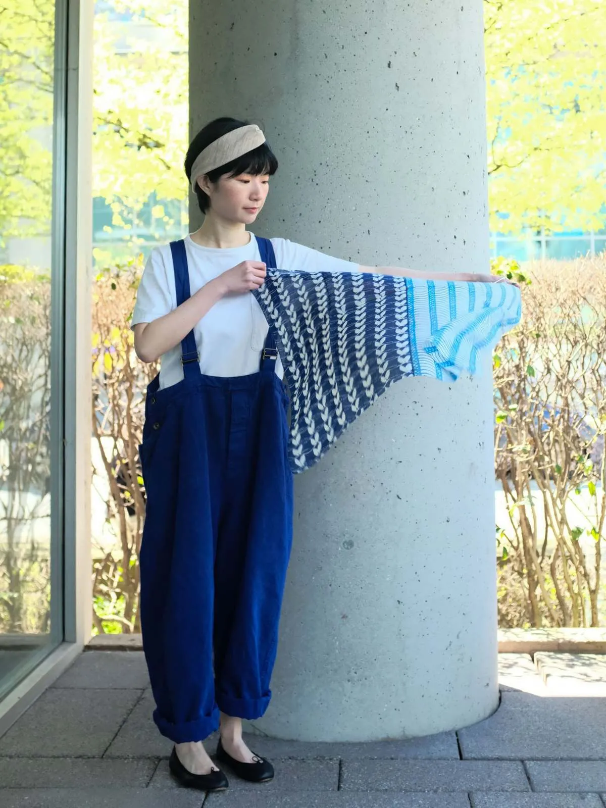 Paris Square Scarf - Blue