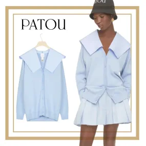 PATOU  |Long Sleeves Cotton Medium Cardigans