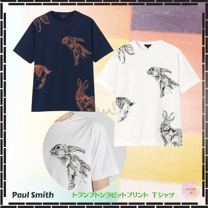 Paul Smith  |Crew Neck Pullovers Unisex Other Animal Patterns Cotton