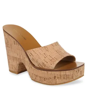 Paulita Cork Wedge in Natural