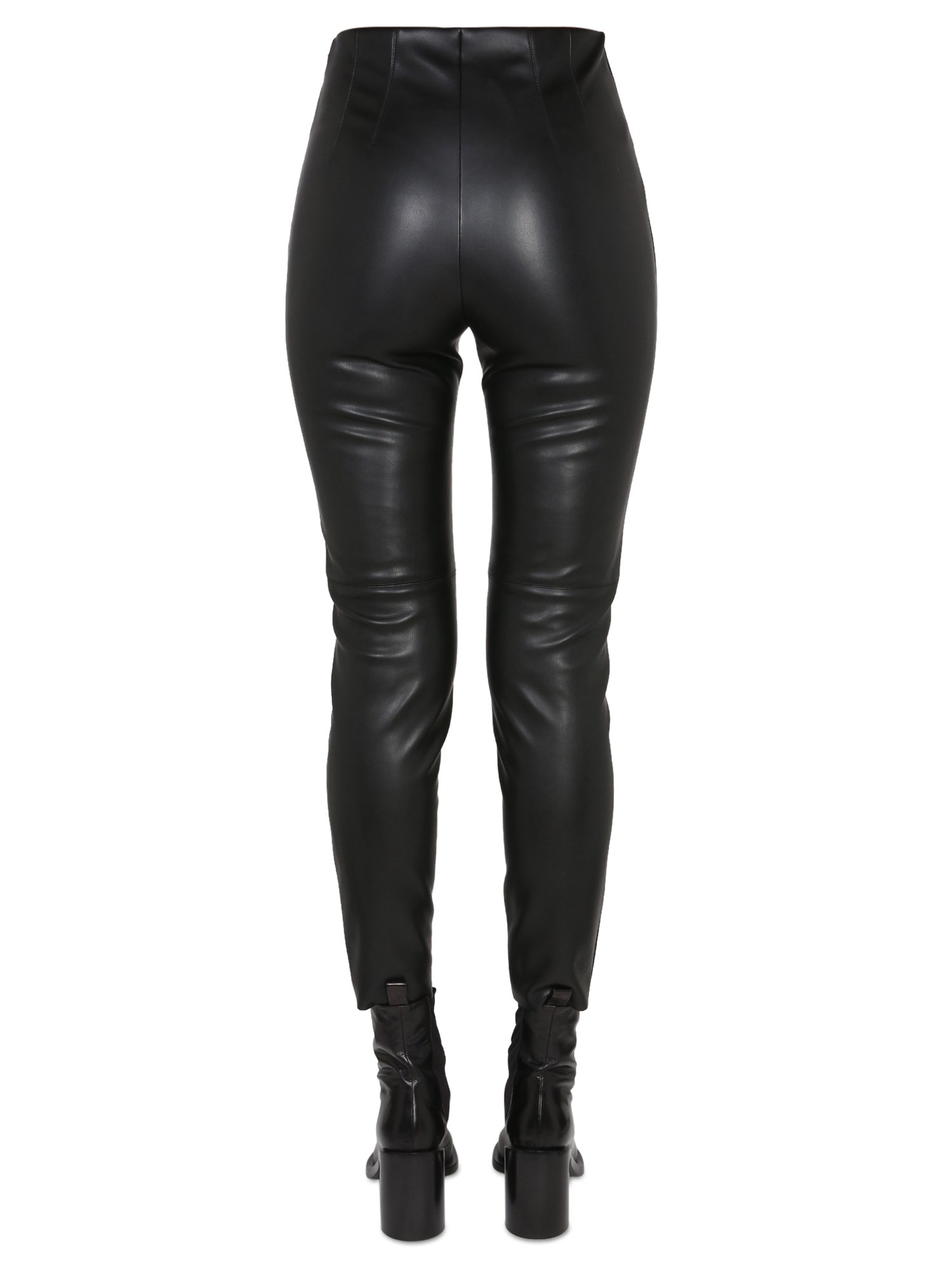 PHILOSOPHY DI LORENZO SERAFINI    FAUX LEATHER LEGGINGS WITH STITCHING