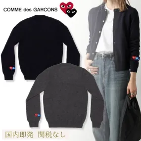 PLAY COMME des GARCONS  |Casual Style Unisex Wool Street Style Collaboration