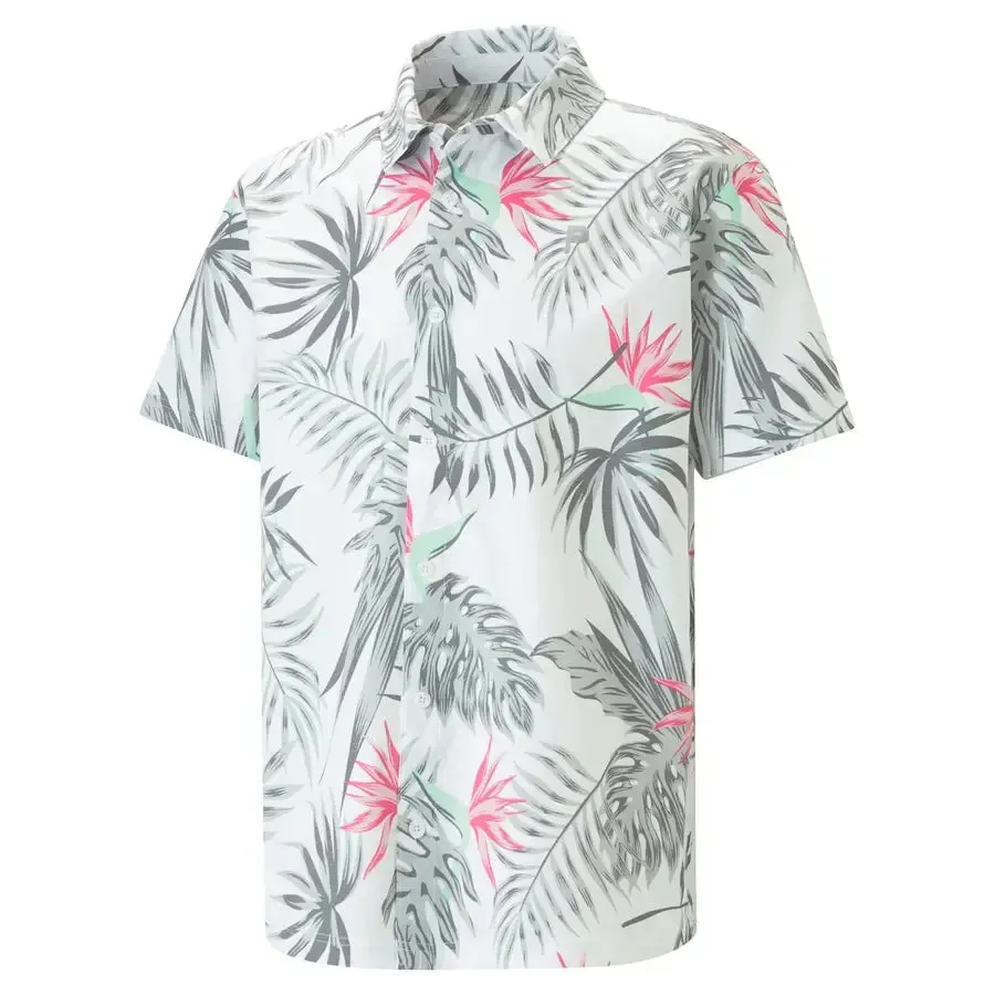 Puma X PTC Paradise Button Down Golf Shirt