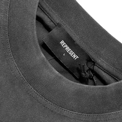 REPRESENT  |Crew Neck Pullovers Unisex Street Style Plain Cotton