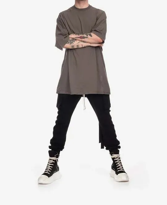 RICK OWENS  |Crew Neck Pullovers Street Style Plain Cotton Short Sleeves