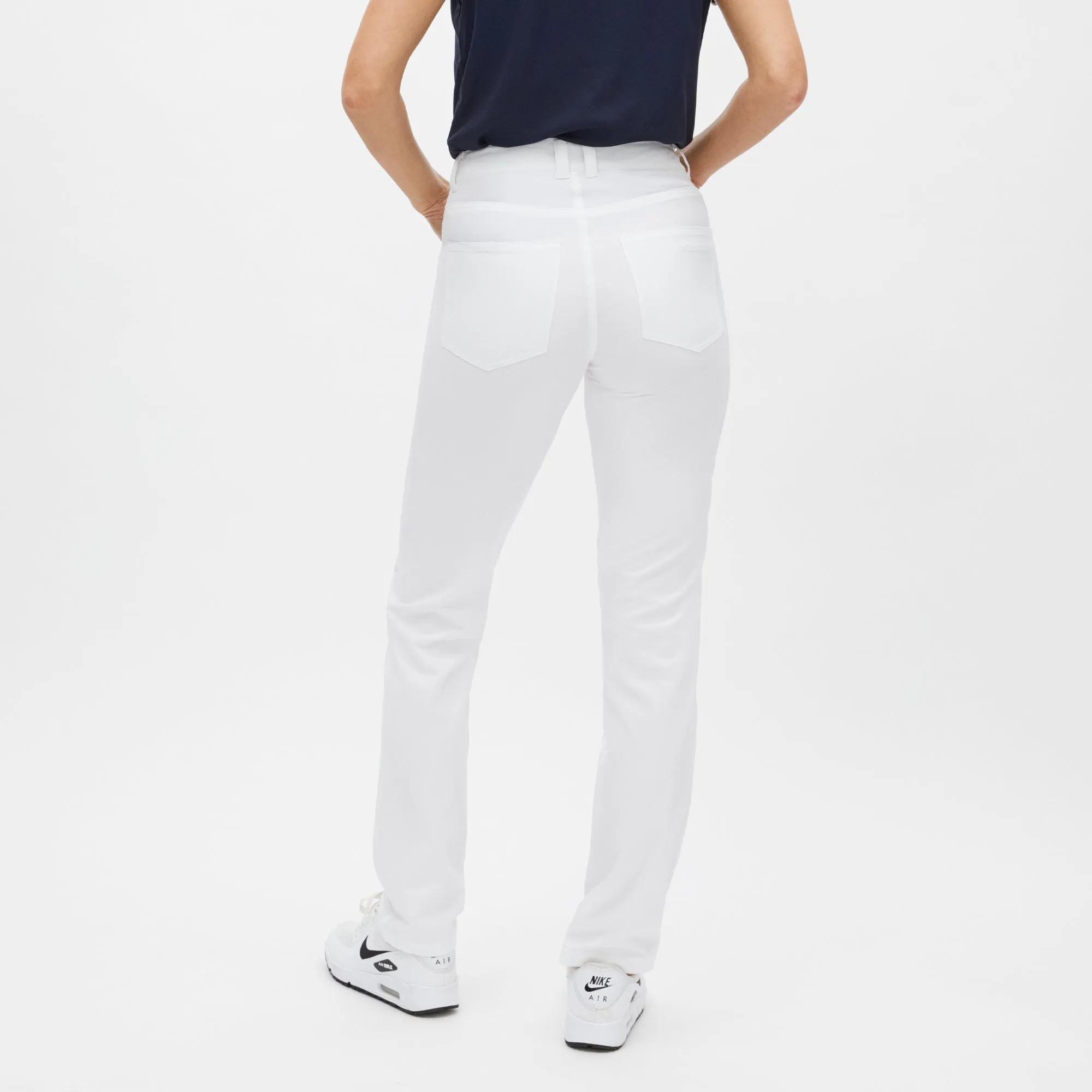 Rohnisch Chie Comfort Strectch Ladies Golf Pants 30 Inch Leg White