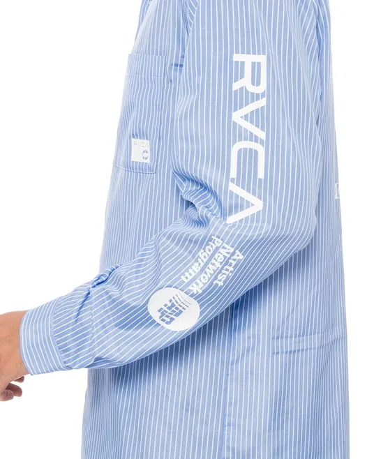 RVCA  |Long Sleeves Plain Logo Shirts