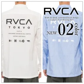 RVCA  |Long Sleeves Plain Logo Shirts