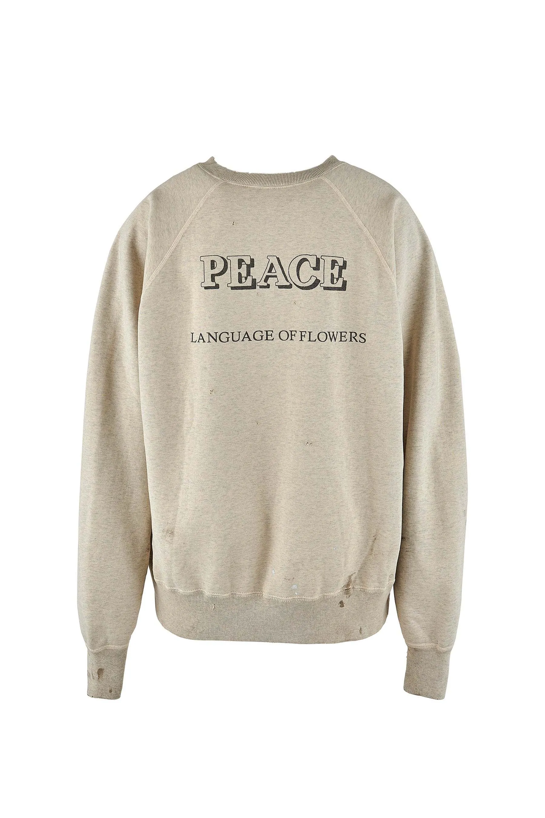 Saint Mxxxxxx  |Crew Neck Pullovers Flower Patterns Unisex Blended Fabrics