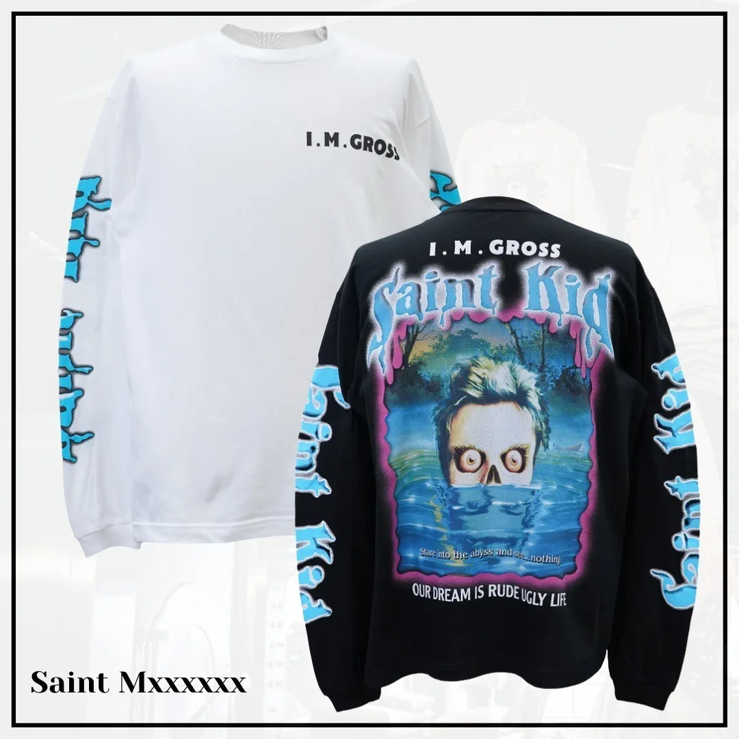 Saint Mxxxxxx  |Crew Neck Pullovers Unisex Street Style Cotton Short Sleeves