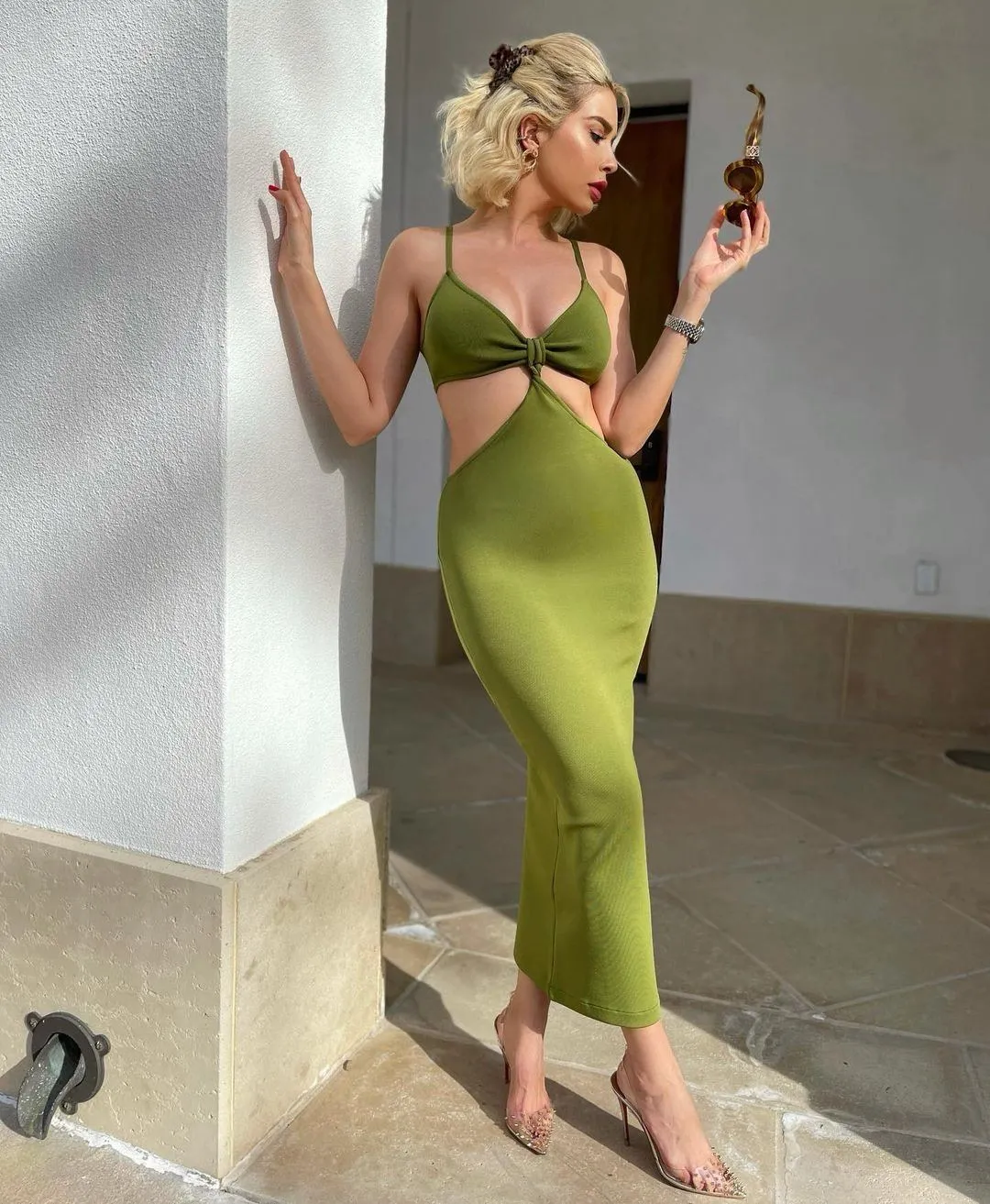 Sari Green Maxi Dress