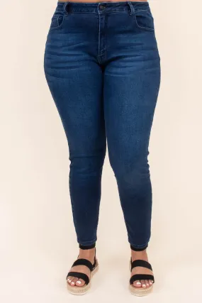 Spoil Me More Jeans, Dark Wash