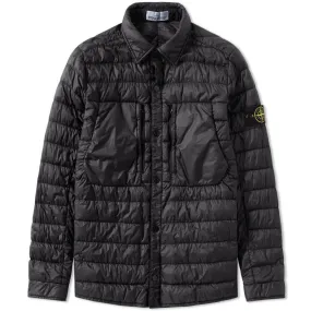 Stone Island Garment Dyed Micro Down Shirt JacketBlack