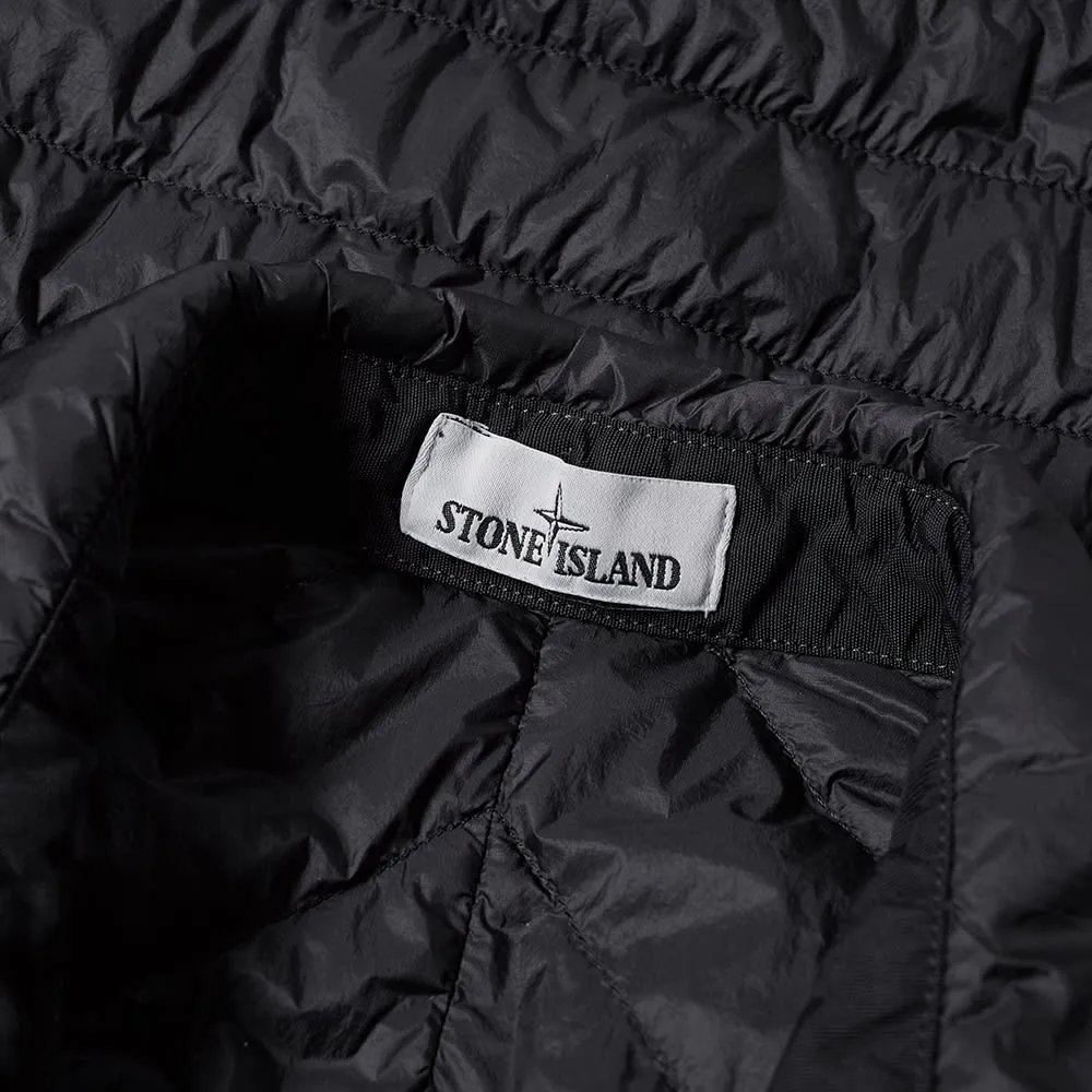 Stone Island Garment Dyed Micro Down Shirt JacketBlack