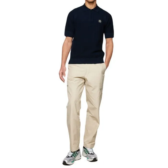 STONE ISLAND  |Pullovers Street Style Plain Cotton Short Sleeves Logo Polos