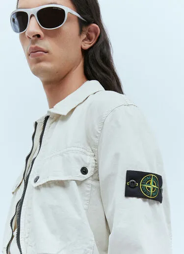 STONE ISLAND  |Street Style Long Sleeves Cotton Logo Shirts