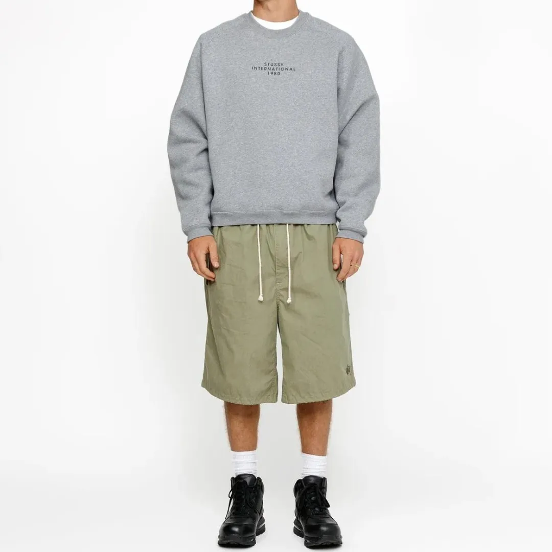 STUSSY  |Crew Neck Pullovers Unisex Street Style Long Sleeves Cotton