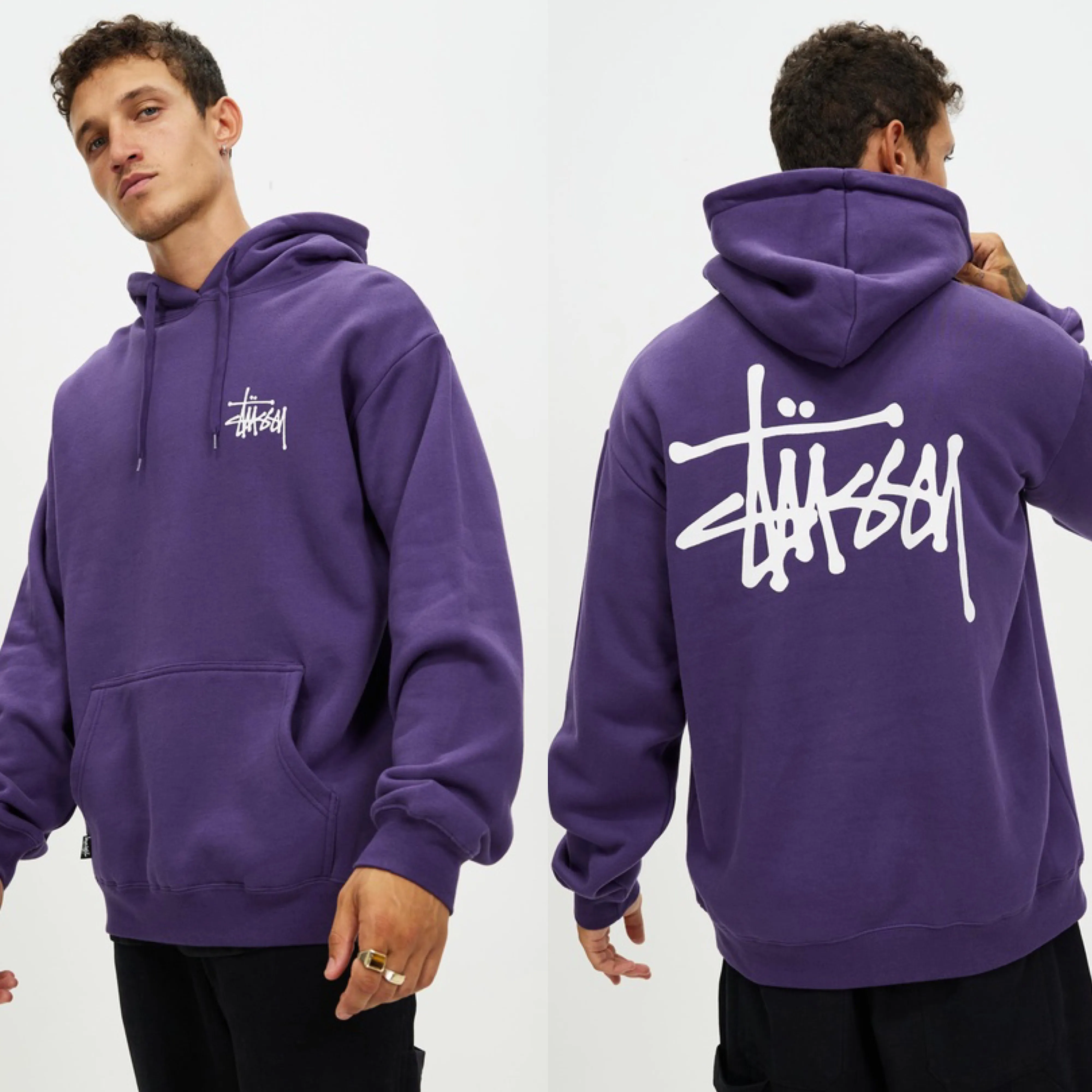 STUSSY  |Pullovers Street Style Long Sleeves Cotton Oversized Logo