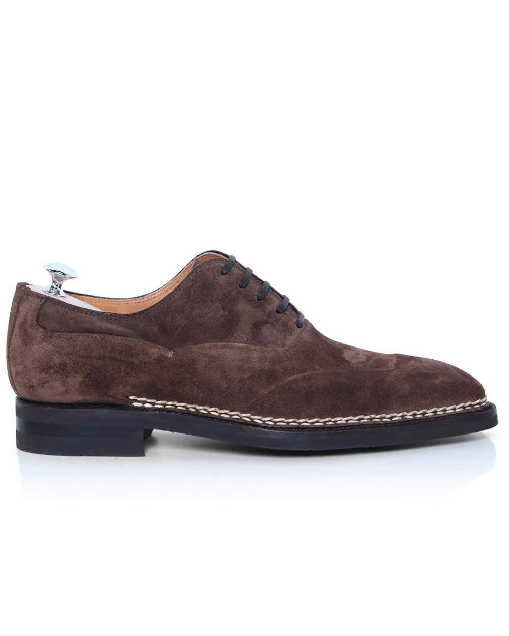 Suede Casual Lace-Up in Chocolate