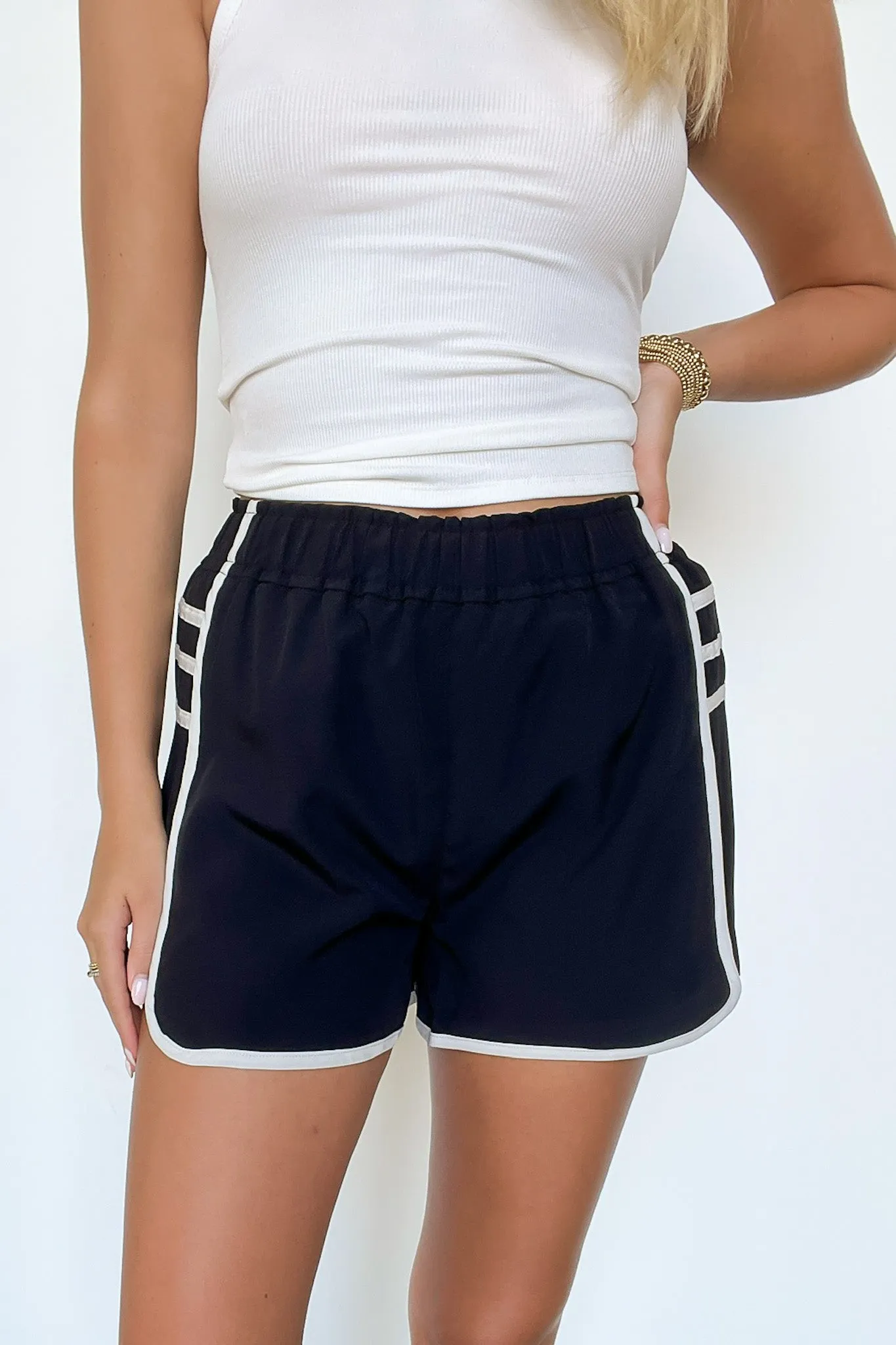 Tella Side Pleated Active Shorts