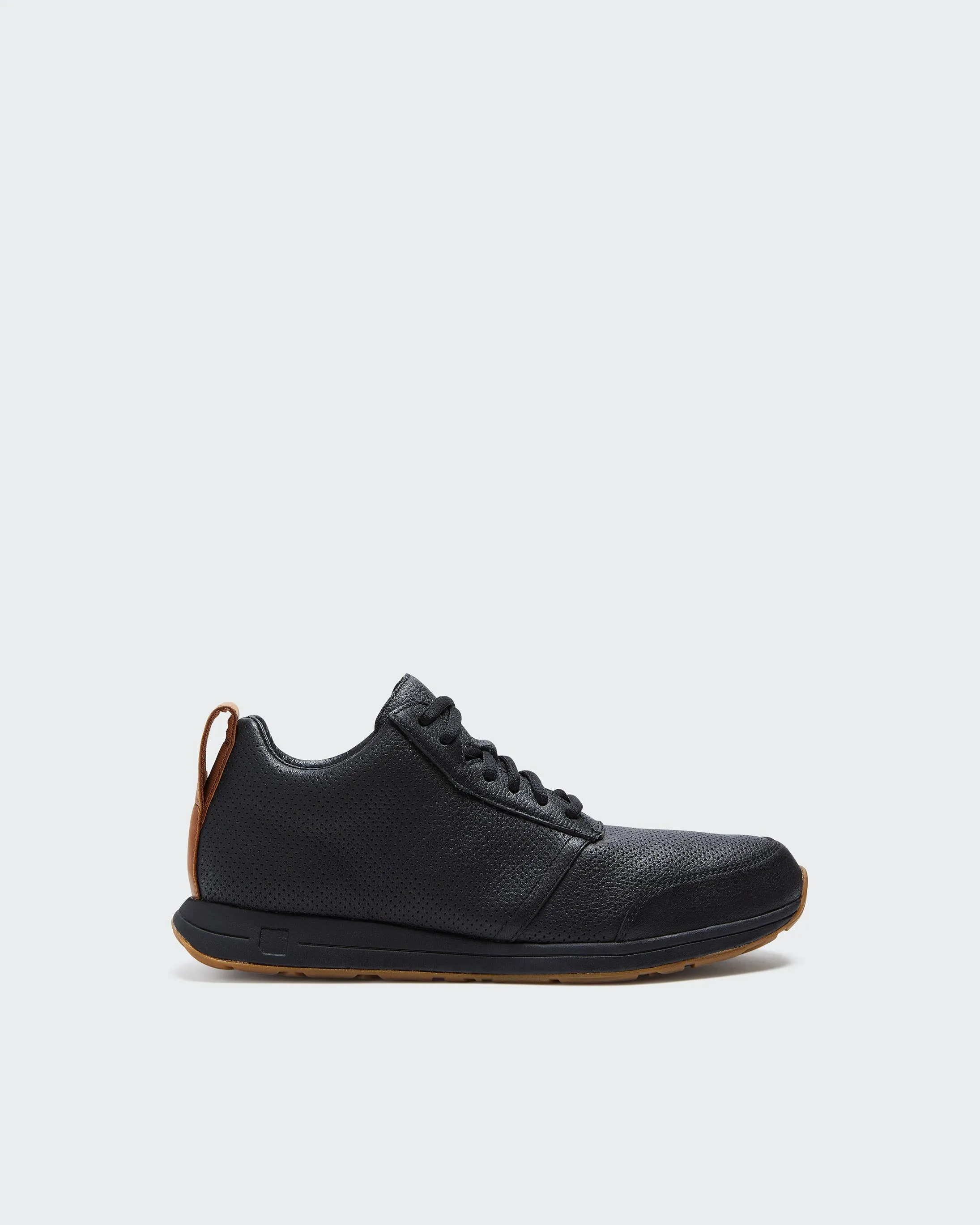 The Henry Mid Trainer / Leather / Black