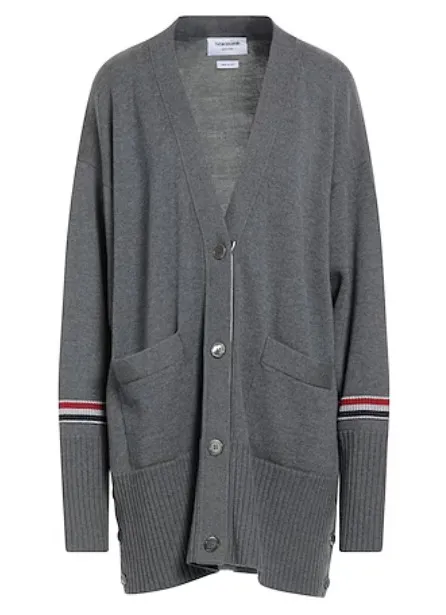 THOM BROWNE  |Long Sleeves Logo Cardigans