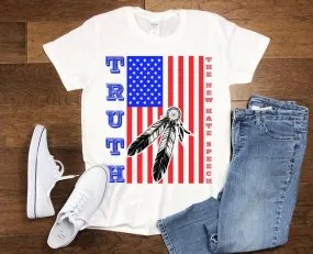 Truth The New Hate Speech | Feather | American Flag T-Shirts,Political Correctness, Conservative Republican Tees, Voter Politics