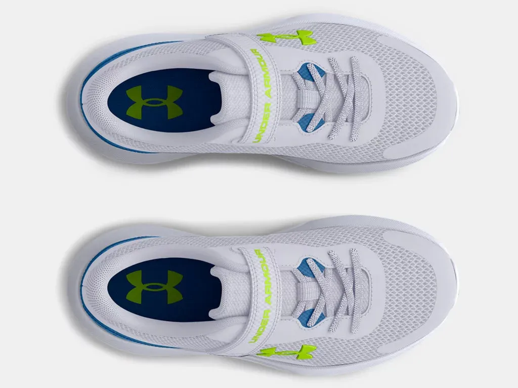 Under Armour Mod Grey/Cruise Blue/High Vis Yellow Rogue 3 A/C Children’s Sneaker