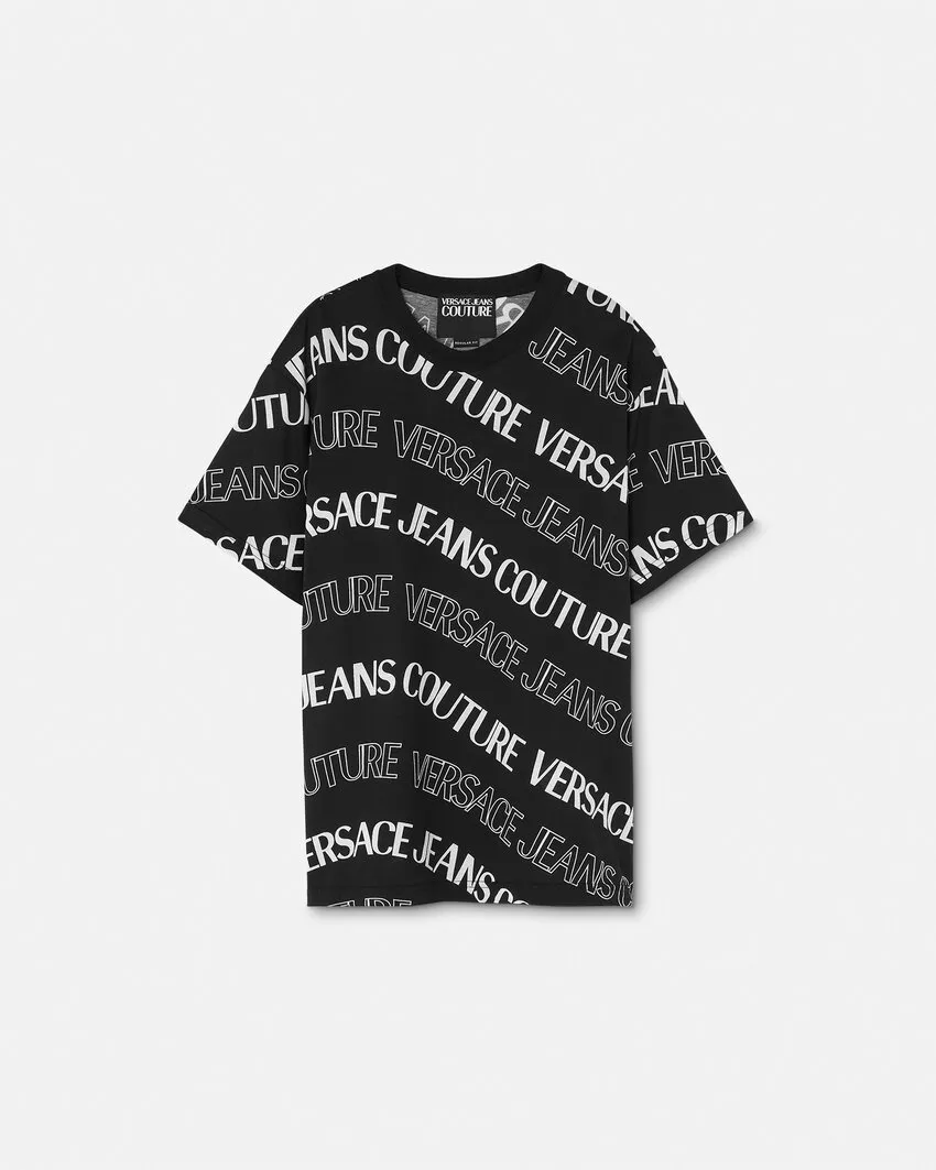 VERSACE JEANS  |Crew Neck Pullovers Monogram Street Style Cotton